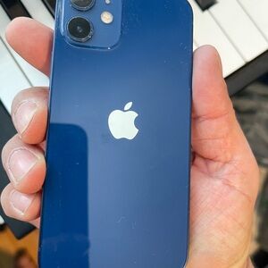 Apple Smartphone in Deep Blue